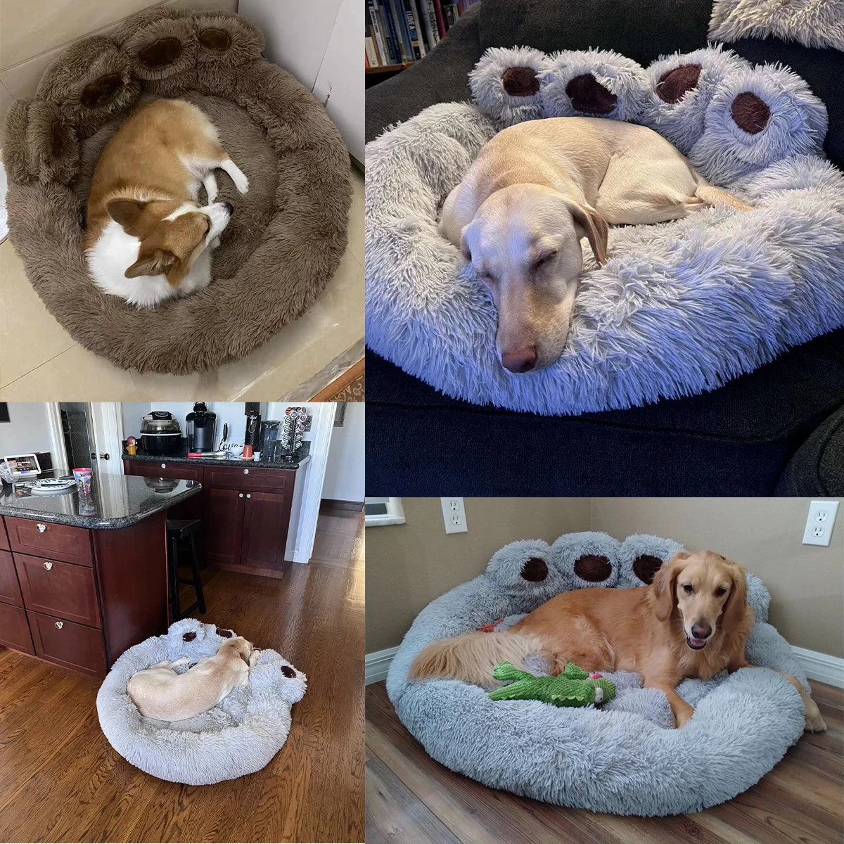 Fluffy honden Bed