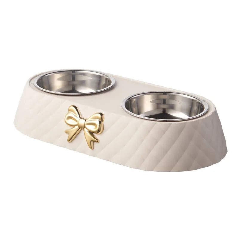 Hond En kat voerbakken